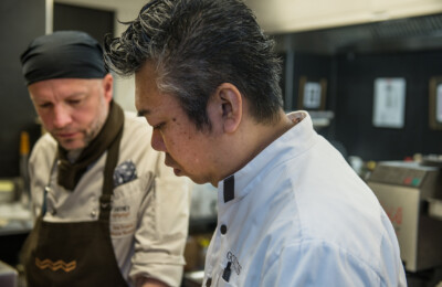 SHIKI Japanese Cuisine – Sushi, Wagyu & Seasonal Japanese Dishes, Lunch, Dinner Restaurant in Vienna, Austria Chef preparing sushi at SHIKI Japanese Cuisine restaurant Vienna